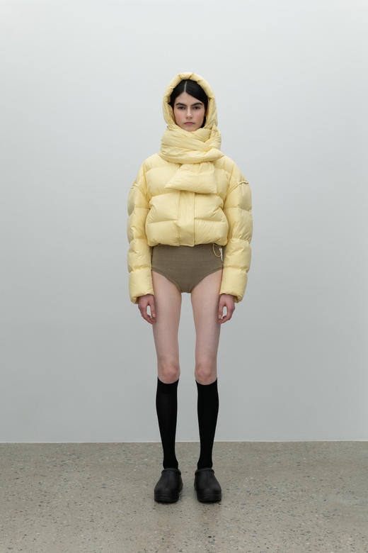 Hat,Scarf-Down Jacket"baby yellow 商品图1