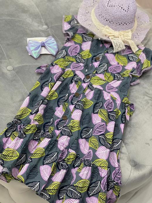 非质量问题不退货哦~Franch cat 紫色树叶连衣裙 商品图6