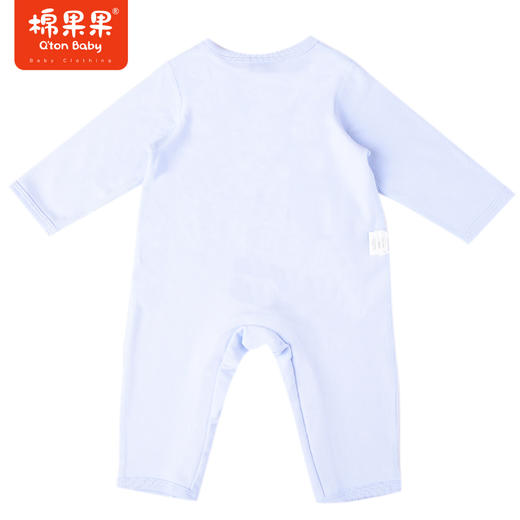 商场同款棉果果冬季科技面料男童家居外穿爬服舒适柔软自发热植物抗菌暖姜绒对开连体衣M411722422670 商品图3