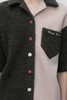 Short Sleeves Wool Jacket/pink,gray 商品缩略图3