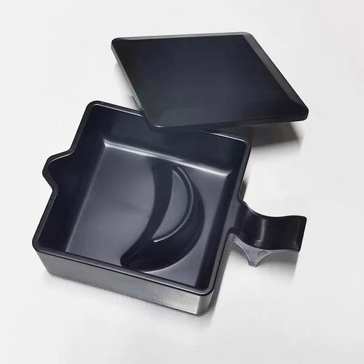 带盖墨池墨汁盒塑料方形多功能墨盒砚台笔搁笔拖墨碟笔洗仿瓷墨匣砚池学生毛笔书法文房用品1个 商品图5