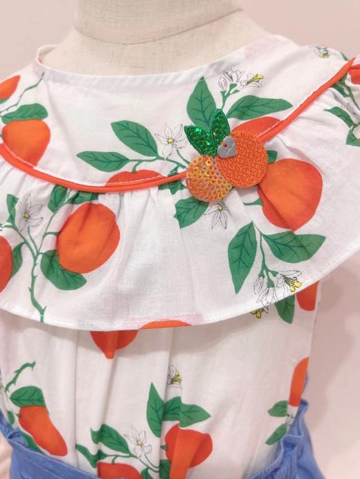 非质量问题不退换哦~Franch cat 红果子无袖上衣  蝴蝶结牛仔短裙裤 商品图2