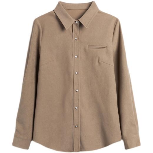 复古加厚磨毛叠穿衬衫，秋新款打底上衣衬衣外套 HT-TYL9326 商品图4