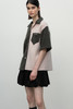 Short Sleeves Wool Jacket/pink,gray 商品缩略图2