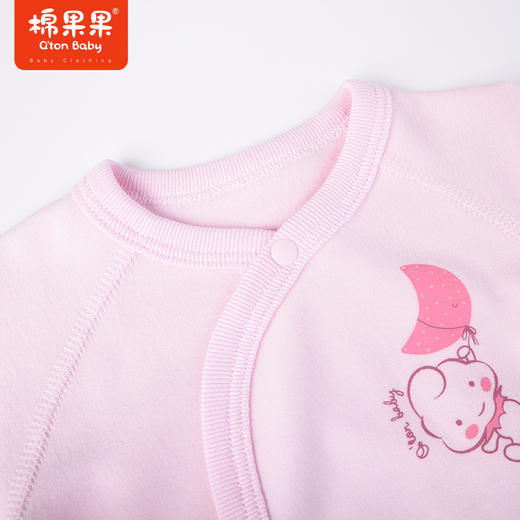 商场同款棉果果冬季科技面料女童生儿家居外穿舒适柔软自发热植物抗菌暖暖姜绒半背衣M421110422673 商品图4