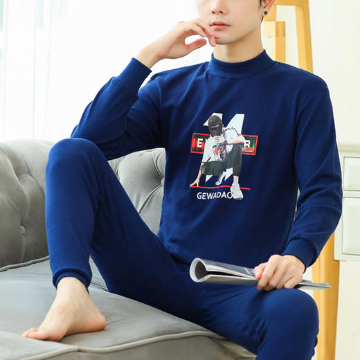 裁缝学苑MX08青少年棉秋衣秋裤纸样套装男装内衣圆领中领衣服样板 商品图3