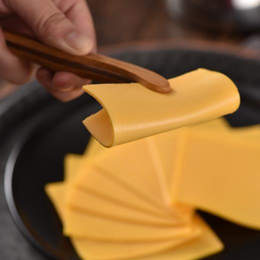 【橙色片】1.008kg 安佳橙色再制切达奶酪 84片 橙色车达奶酪片 商用三明治汉堡芝士 商品图2