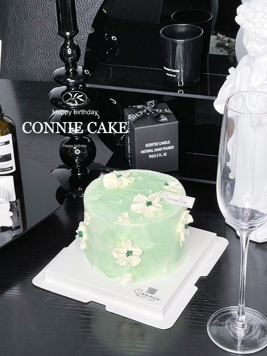 【1122】刮花绿色蛋糕 商品图3