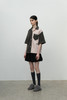 Short Sleeves Wool Jacket/pink,gray 商品缩略图1