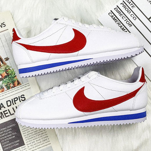 NIKE耐克女鞋 新款CORTEZ 红白蓝经典阿甘鞋跑步休闲运动文化鞋 807471-103 商品图4