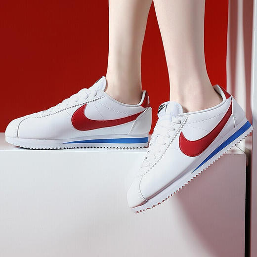 NIKE耐克女鞋 新款CORTEZ 红白蓝经典阿甘鞋跑步休闲运动文化鞋 807471-103 商品图3