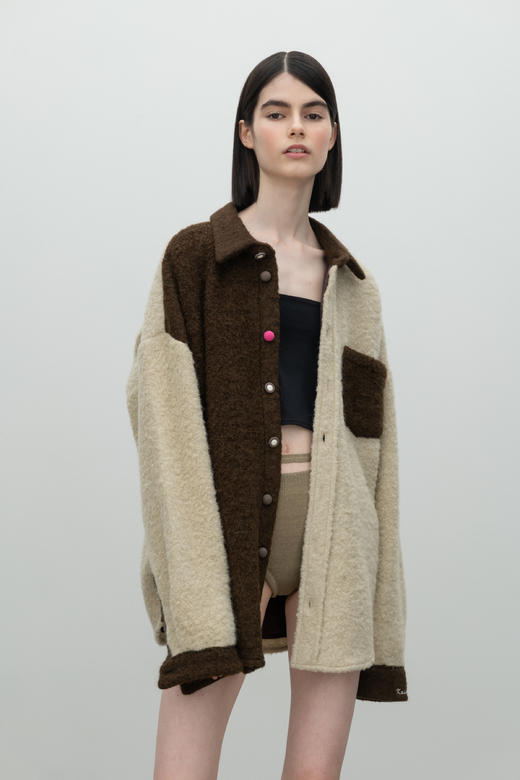 Oversized Wool Jacket/brown 商品图2