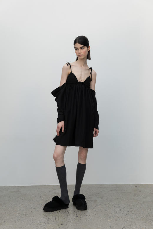 Wool,Slip Dress/black 商品图1