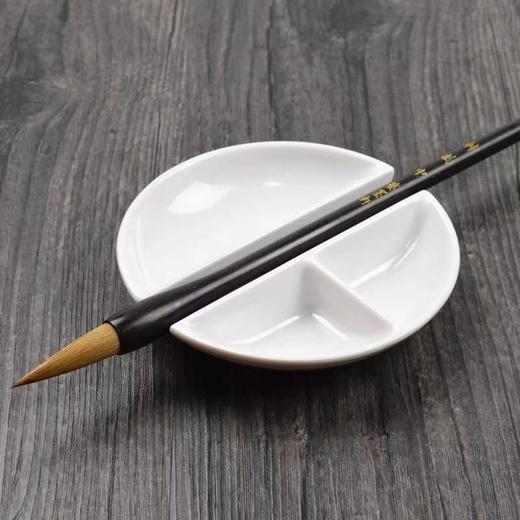 多功能仿陶瓷墨碟水碟砚台调色盘笔搁盛墨汁文房书法国画工笔画调色颜料碟 商品图1