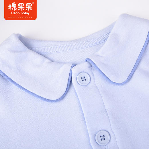 商场同款棉果果冬季新科技面料男童家居服2件套舒适柔软自发热植物抗菌暖姜绒对开套装M411304422665 商品图2