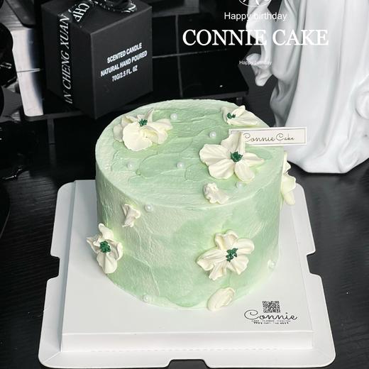 【1122】刮花绿色蛋糕 商品图0