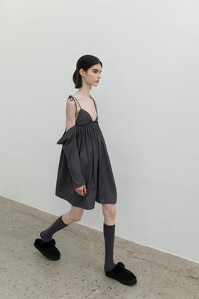 Wool,Slip Dress/gray