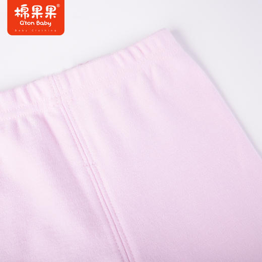 商场同款棉果果秋季科技面料女童家居服秋衣秋裤2件套舒适柔软自发热植物抗菌暖姜绒套头套装M421302422668 商品图3