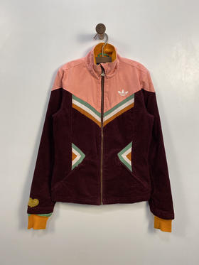 adidas originals 阿迪经典三叶草 
民族风 灯芯绒 
运动外套 _SJK(S)