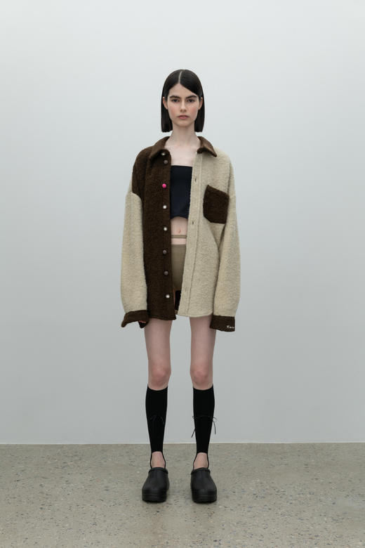 Oversized Wool Jacket/brown 商品图0