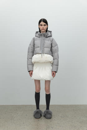 Short Down Jacket"gray