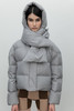 Hat,Scarf-Down Jacket"gray 商品缩略图3