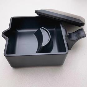 带盖墨池墨汁盒塑料方形多功能墨盒砚台笔搁笔拖墨碟笔洗仿瓷墨匣砚池学生毛笔书法文房用品1个