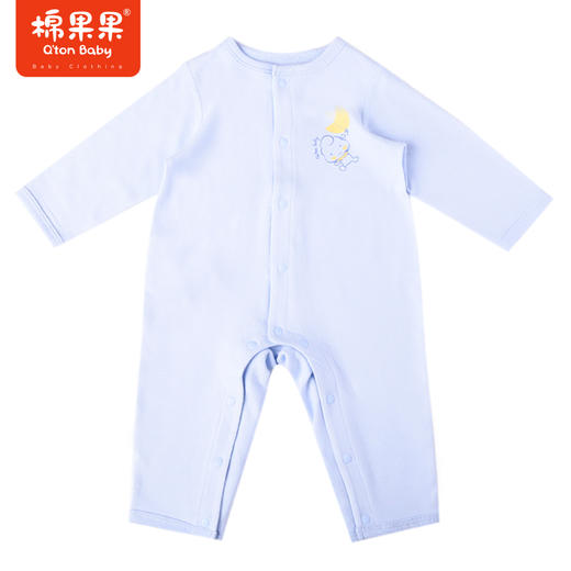 商场同款棉果果冬季科技面料男童家居外穿爬服舒适柔软自发热植物抗菌暖姜绒对开连体衣M411722422670 商品图1