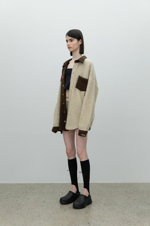 Oversized Wool Jacket/brown 商品图1