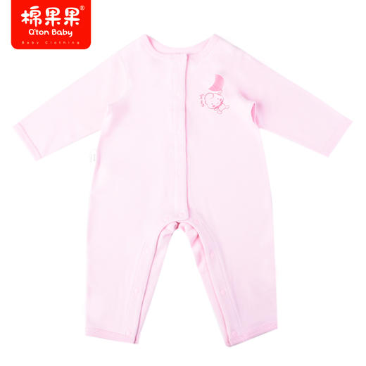 商场同款棉果果冬季科技面料女童家居外穿爬服舒适柔软自发热植物抗菌暖姜绒对开连体衣M421722422671 商品图1