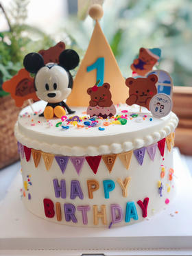 男孩系列 米奇奶油蛋糕 下单前请仔细阅读商品详情