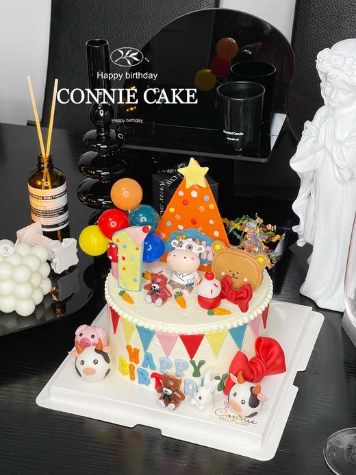 【1124】牛宝宝一岁生日蛋糕 商品图3