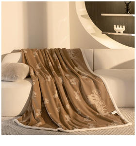 园园亲选南通家纺顶柔欧棉绒印花毯！有颜有料有温度摸着软盖得更暖