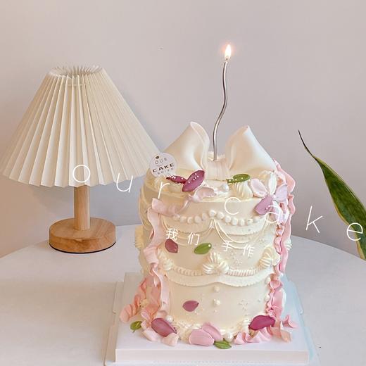 蝴蝶结裱花-加高艺术蛋糕（收货时间需要在下午3点后） 商品图0
