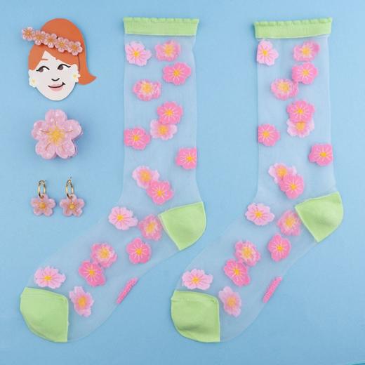 北京仓｜Coucou Suzette-Flower Power-樱花 发抓［法国设计师］ 商品图7