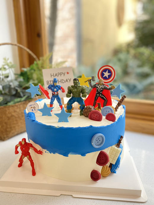 男孩系列 漫威英雄奶油蛋糕 下单前请仔细阅读商品详情 商品图0