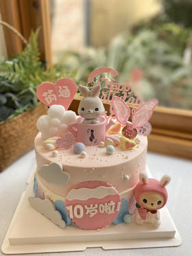 女孩兔子奶油蛋糕 下单前请仔细阅读商品详情