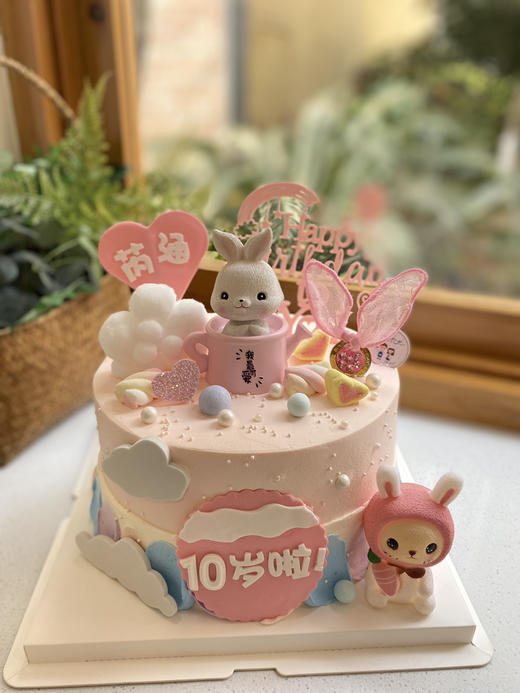 女孩兔子奶油蛋糕 下单前请仔细阅读商品详情 商品图0