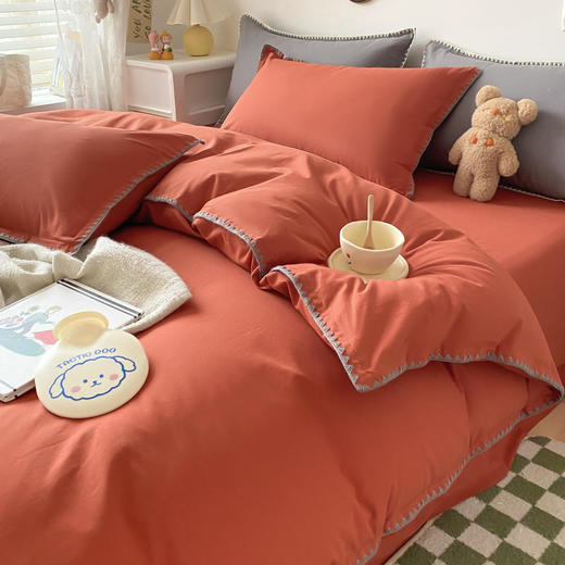 园园亲选南通家纺顶柔全棉水洗贝克边四件套！全棉面料超柔软清爽透气百搭耐看 商品图5