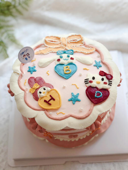 女孩系列 手绘奶油蛋糕 下单前请仔细阅读商品详情 商品图0