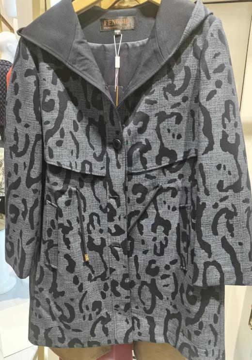 3楼女装凤时中长款风衣 商品图0