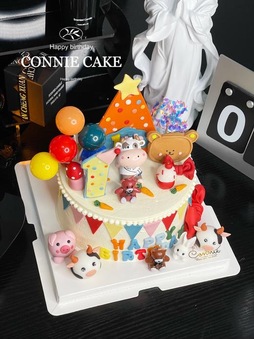 【1124】牛宝宝一岁生日蛋糕 商品图1
