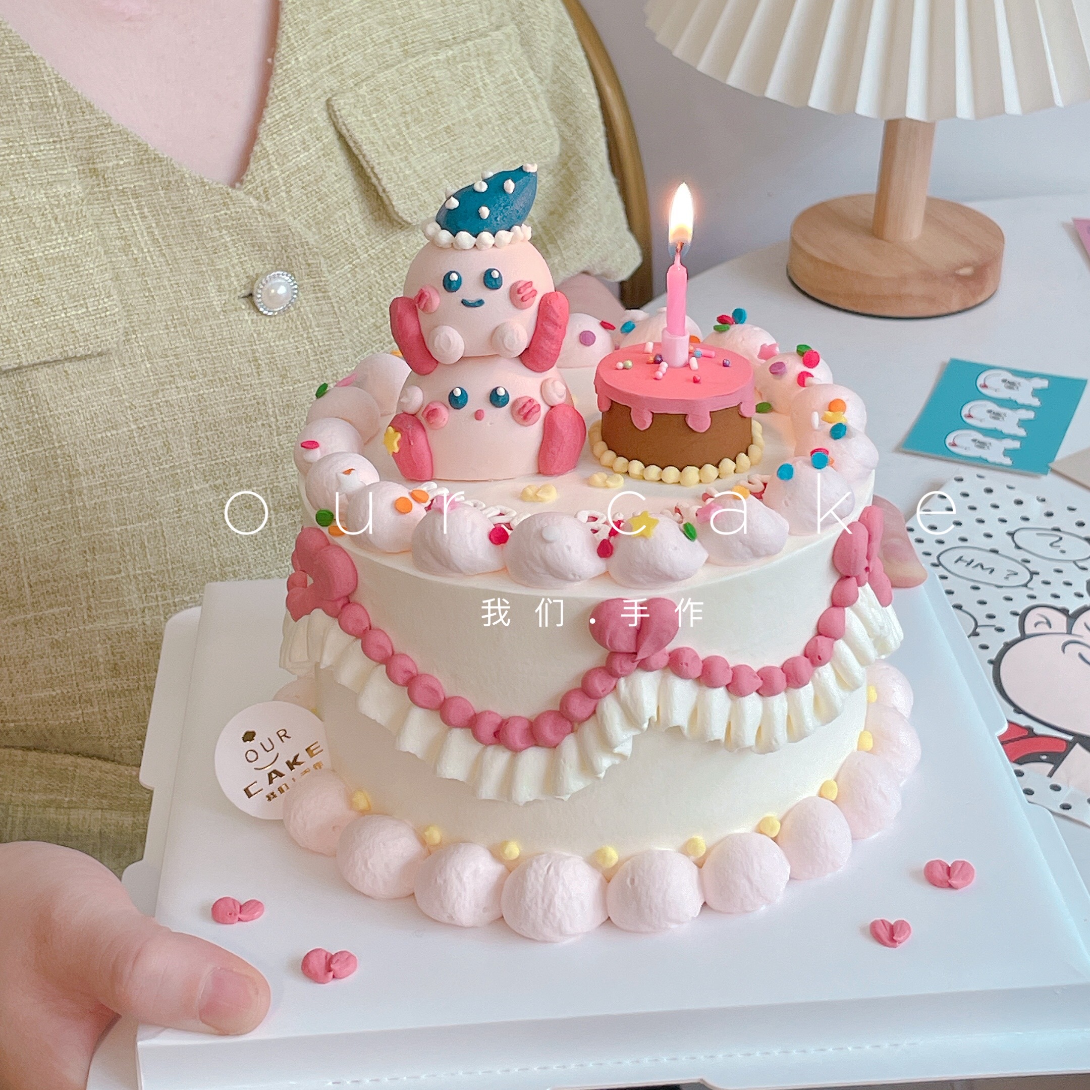 叠叠星之卡比蛋糕-低糖处理无添加