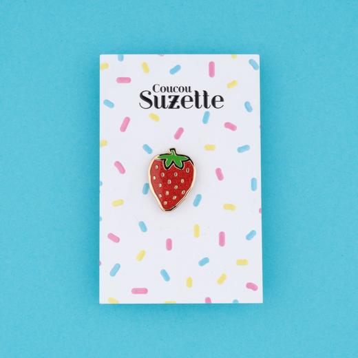 北京仓｜Coucou Suzette-Veggie Kitsch-草莓 胸针［法国设计师］ 商品图3