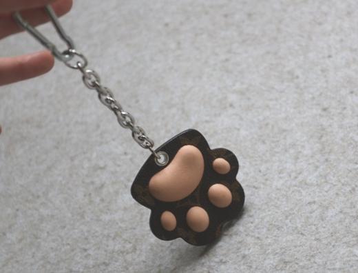 简单粗暴的 哈！大驴的 老花拆包料 猫爪 钥匙扣 包挂饰 商品图0