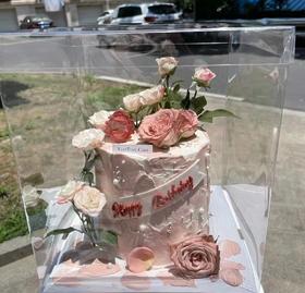 鲜花蛋糕5（鲜花涨价，需咨询客服补差价））