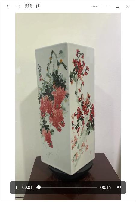 釉下五彩四方镶器 商品图0