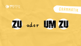 #德语语法# zu 还是 um ... zu？ 