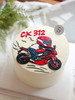 手绘摩托车奶油蛋糕 下单前请仔细阅读商品详情 商品缩略图0