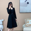奢姿2024春季新款胖妹妹气质方领裙子大码女装肥mm宽松连衣裙5213801595 商品缩略图1